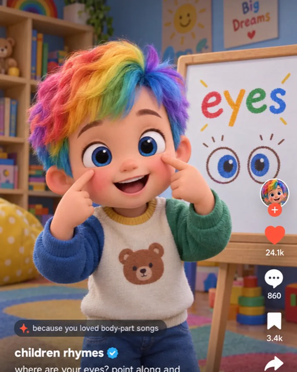 A full-screen kids video in the Payhas feed